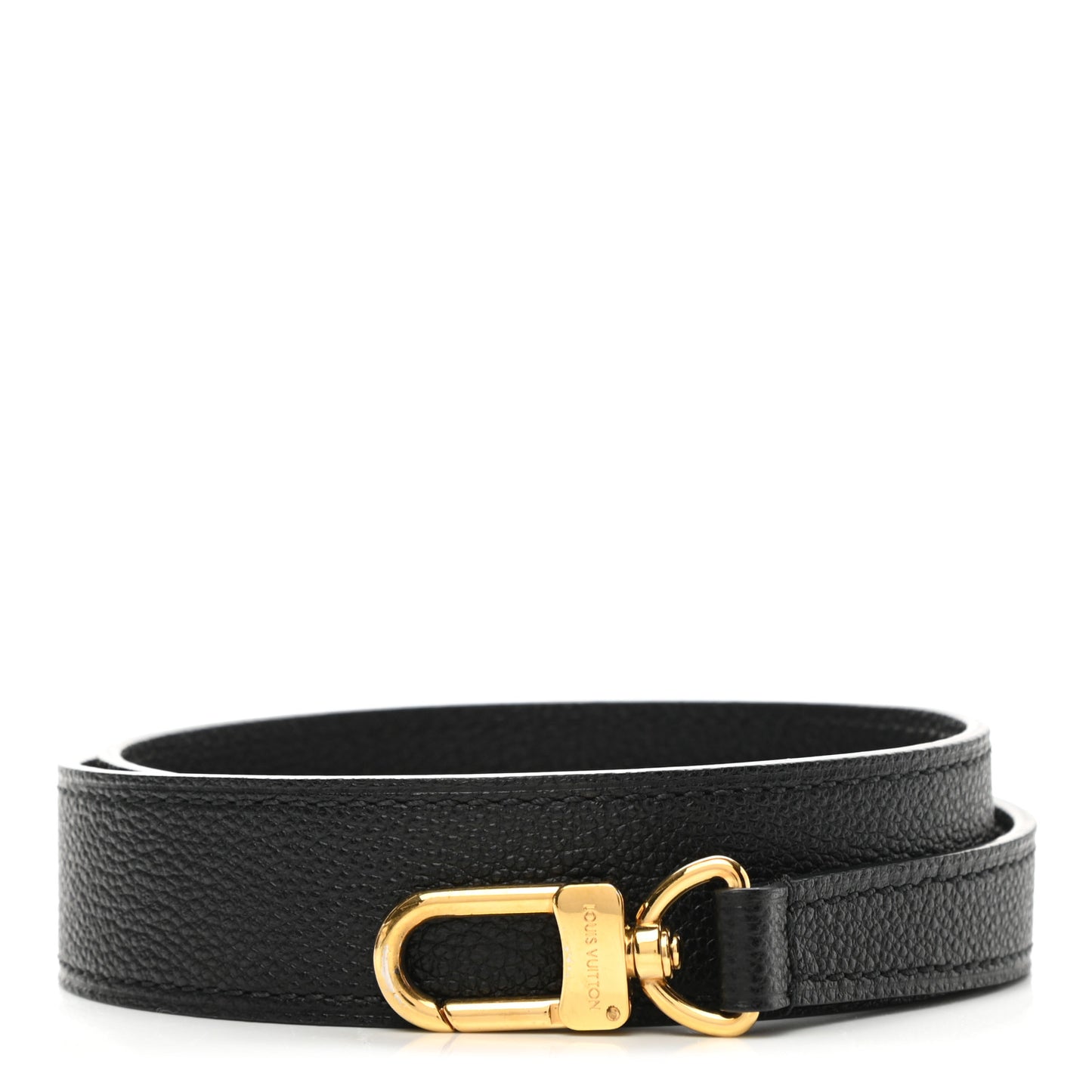 Calfskin Montaigne Shoulder Strap Black