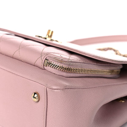 Chanel Caviar Quilted Medium Business Affinity Flap Light Pink 13 of 24