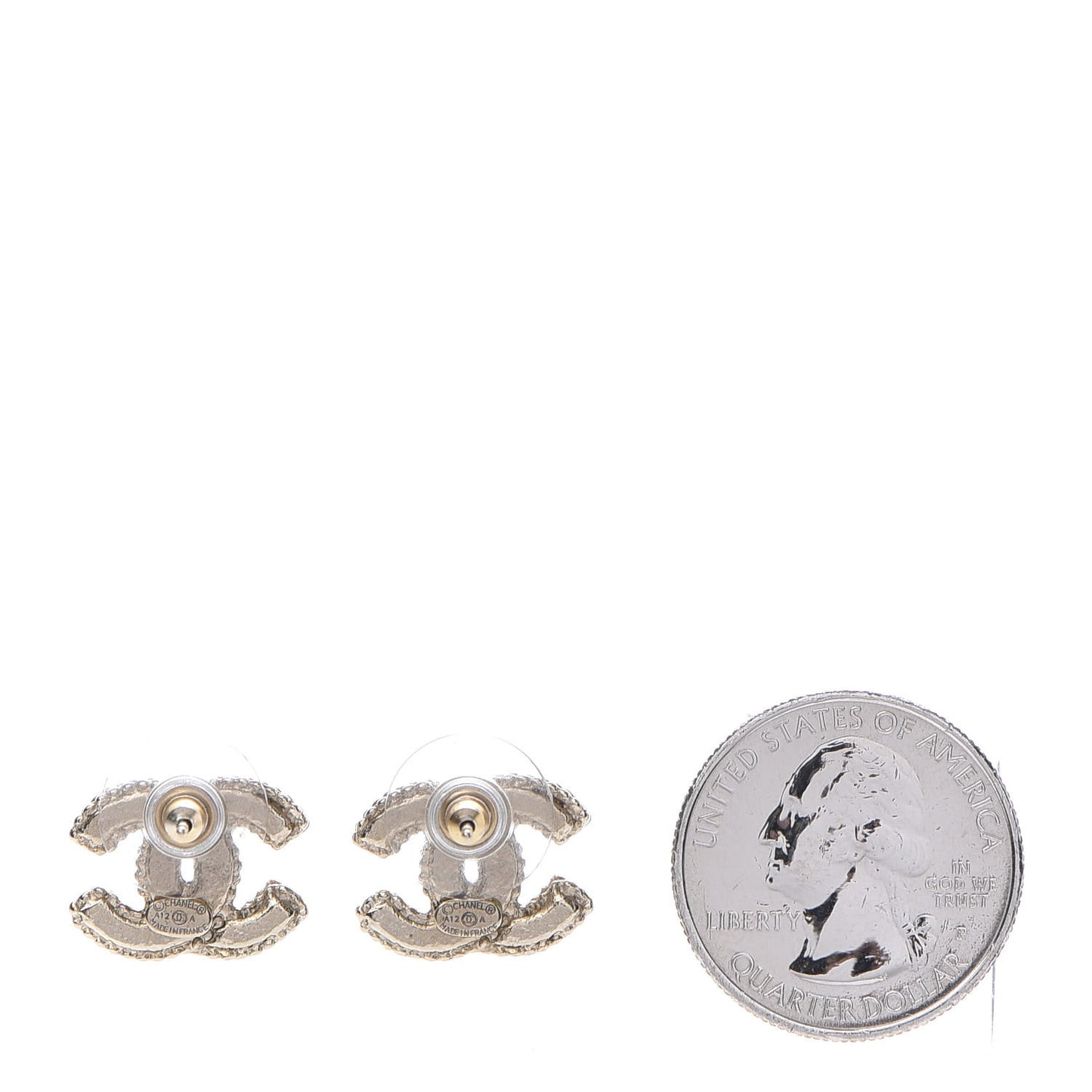 Pearl CC Earrings Gold