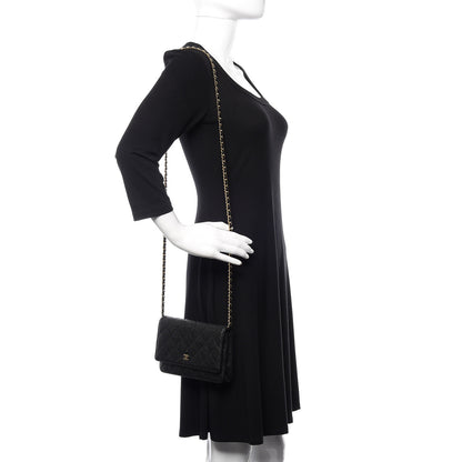 Chanel Caviar Quilted Wallet On Chain WOC Black 2 of 11
