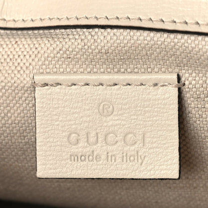 Gucci Azalea Calfskin Web Mini Horsebit 1955 Shoulder Bag Mystic White 5 of 9