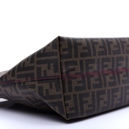 Fendi Zucca Spalmati Clover Lady Bug Roll Tote Tobacco 6 of 11