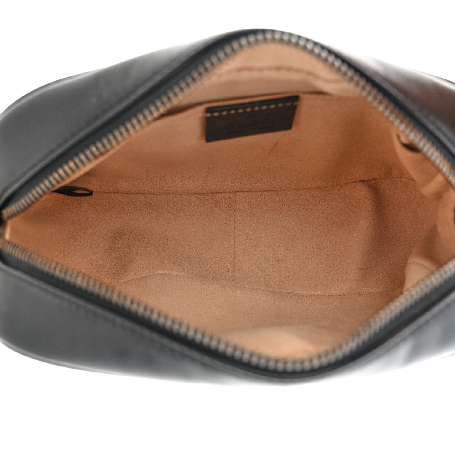 Gucci Calfskin Matelasse Mini GG Marmont Chain Shoulder Bag Black 5 of 12