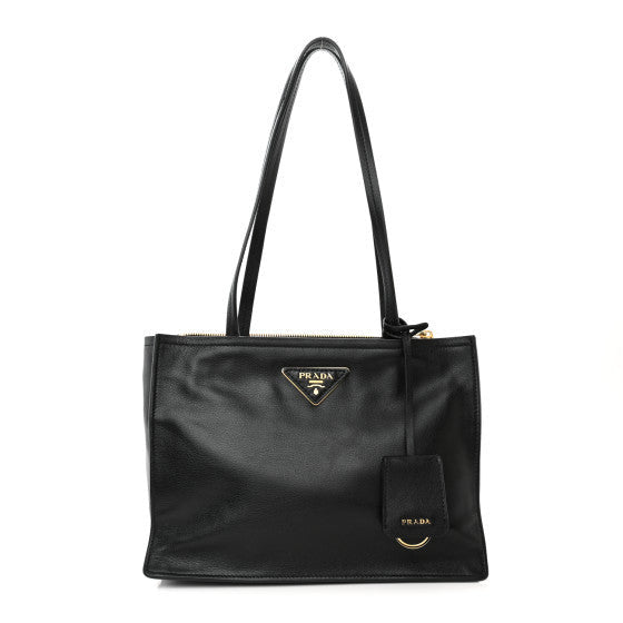 Prada Glace Calfskin Tote Black 1 of 1