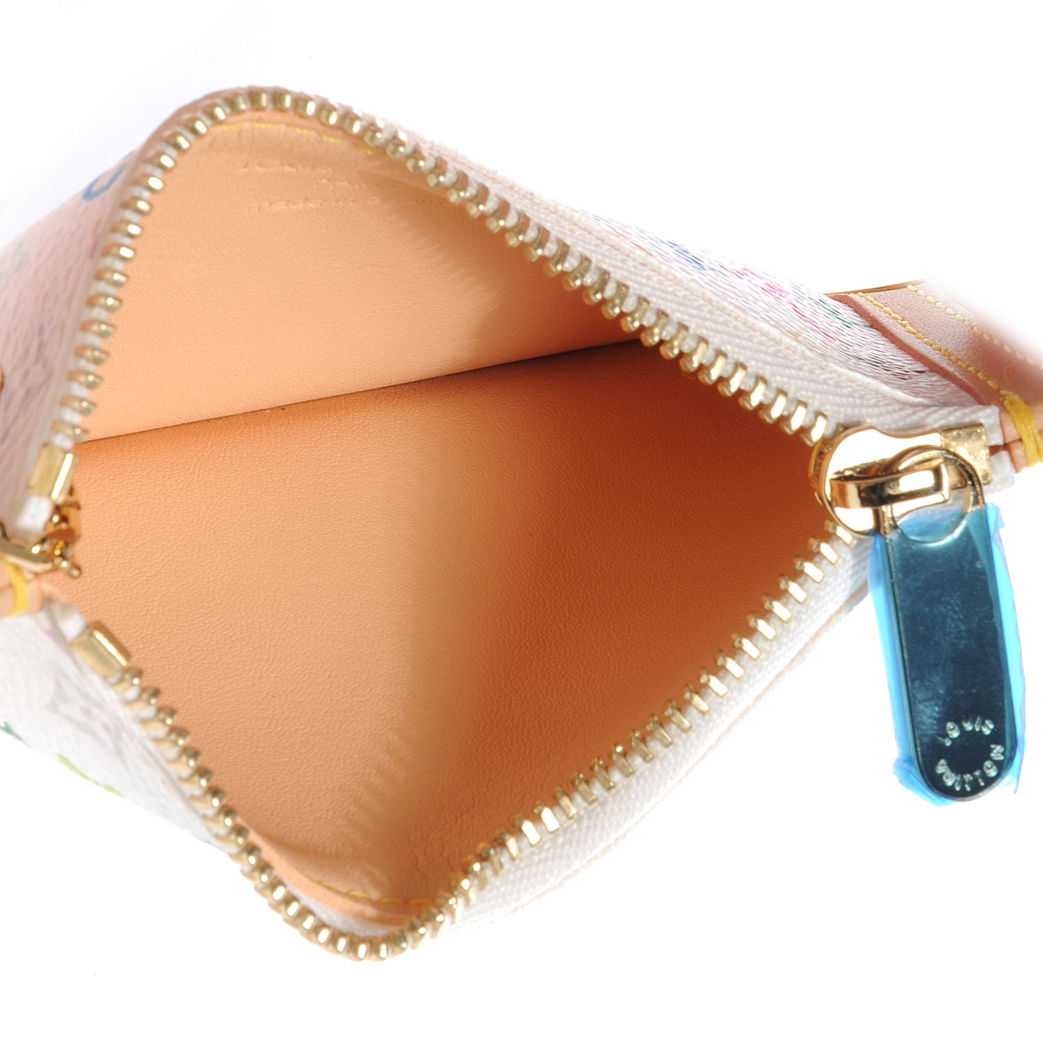 Louis Vuitton Monogram Multicolor Key Pouch White 5 of 7