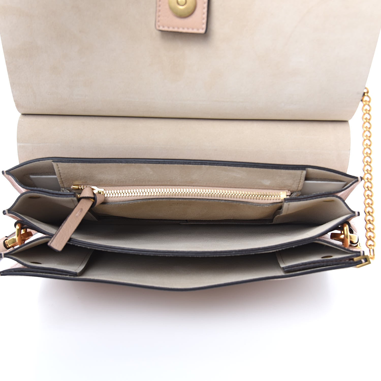 Chloe Goatskin Medium Faye Shoulder Bag Biscotti Beige 5 of 9