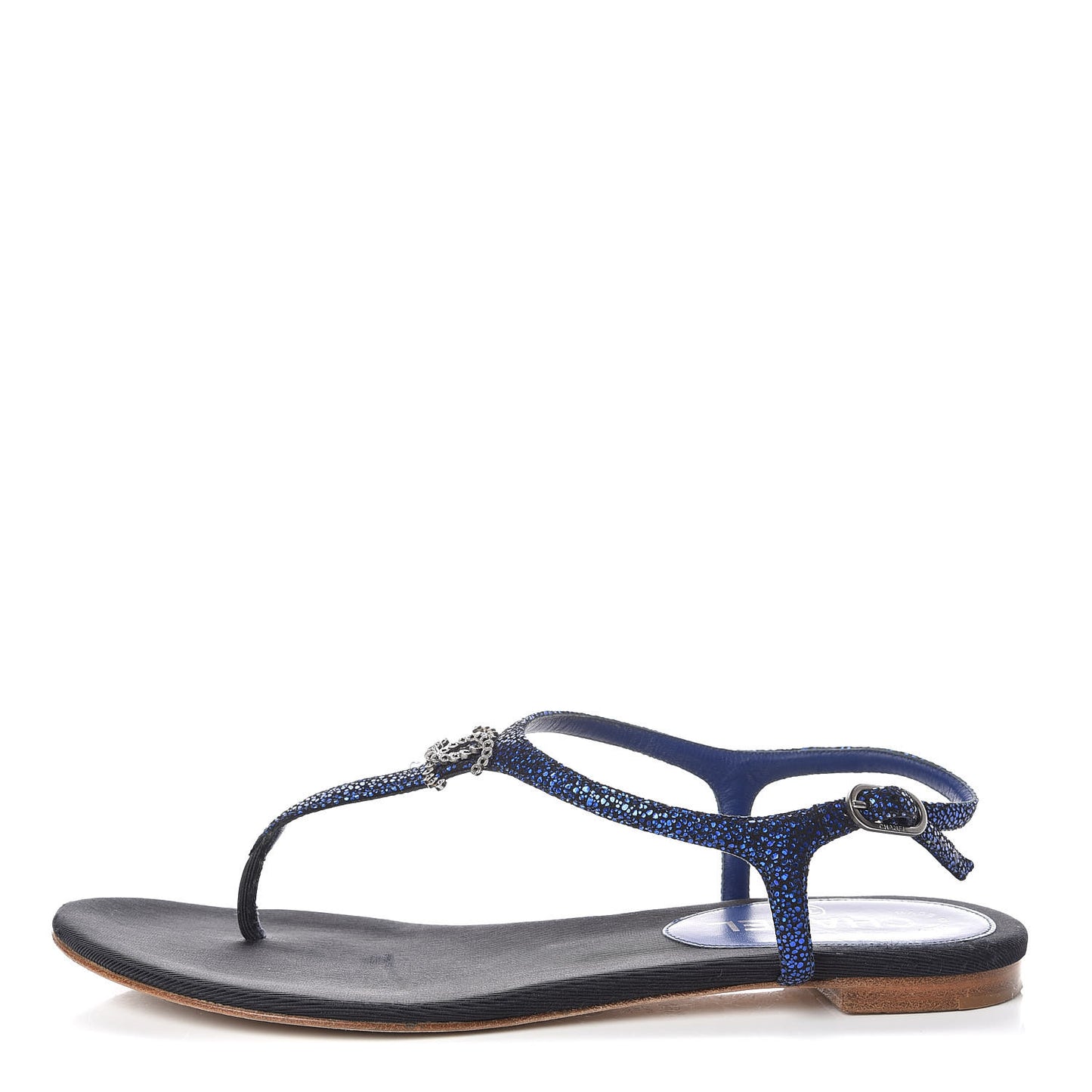 Glitter CC Thong Sandals 39.5 Dark Blue