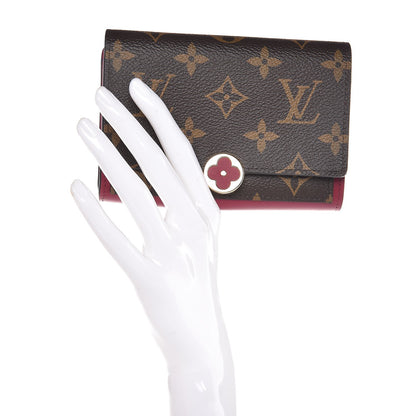 Louis Vuitton Monogram Flore Compact Wallet Fuchsia 2 of 7