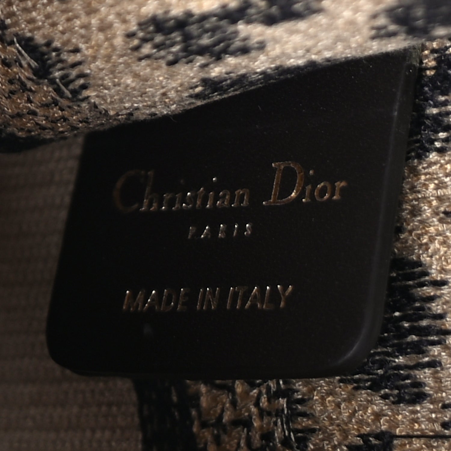 Christian Dior Canvas Mizza Embroidered Mini Leopard Book Tote Beige 5 of 7