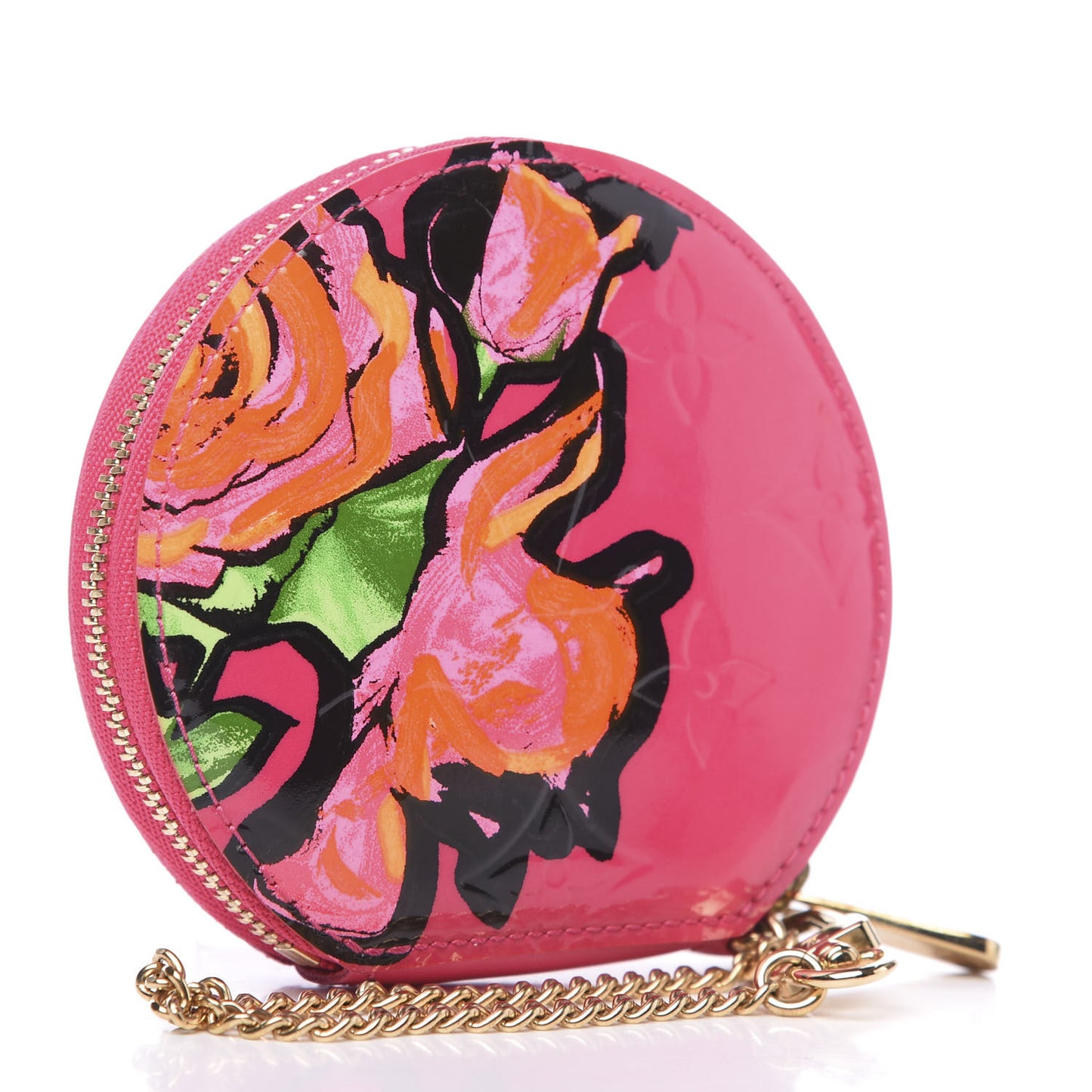 Vernis Roses Chapeau Coin Purse Rose Pop