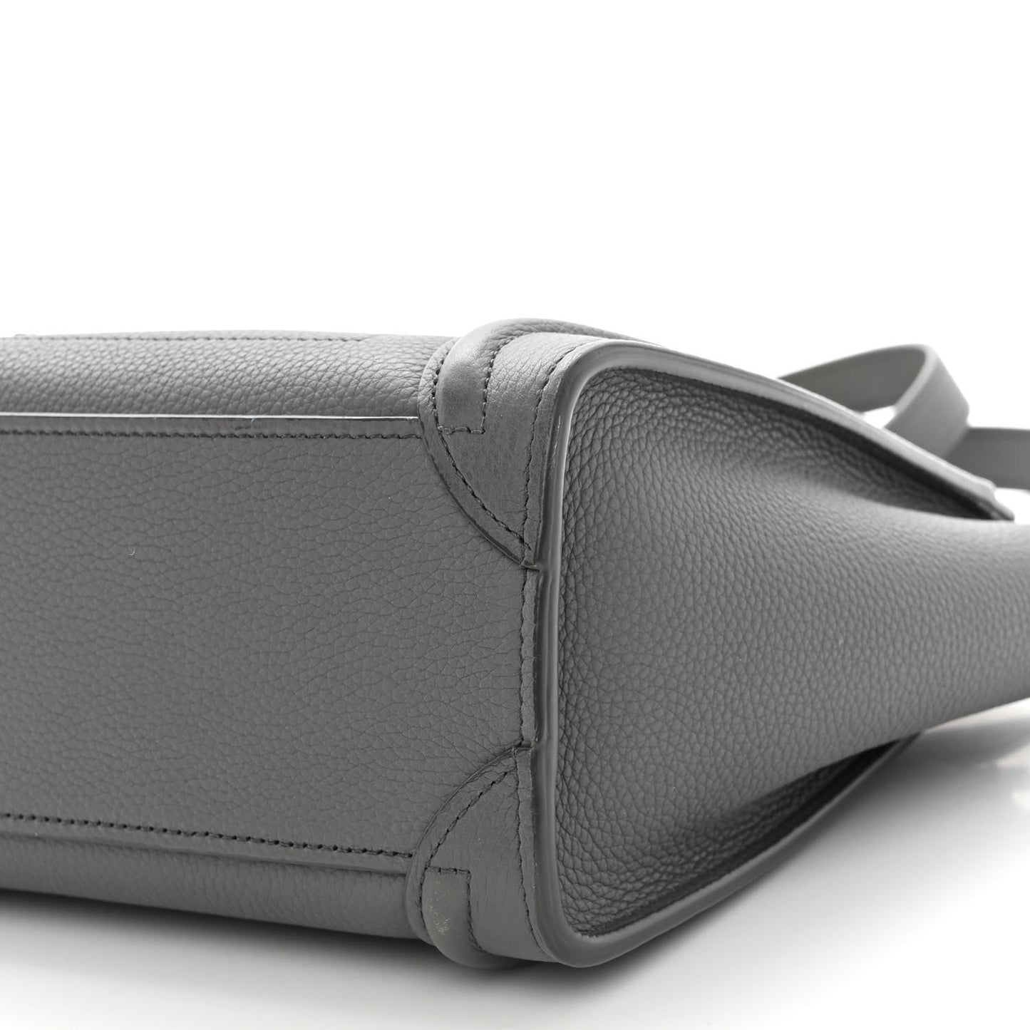 Baby Drummed Calfskin Nano Luggage Kohl