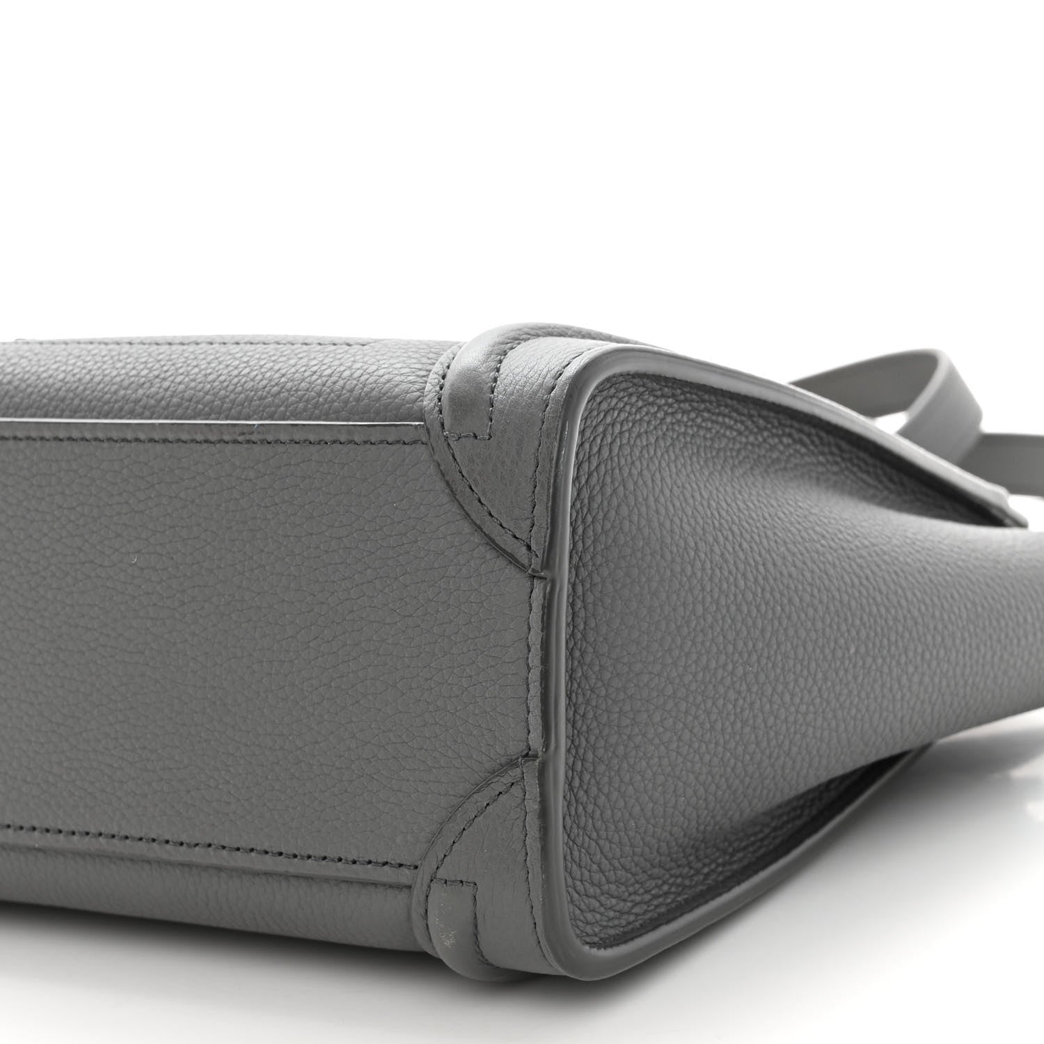 Celine Baby Drummed Calfskin Nano Luggage Kohl 9 of 9