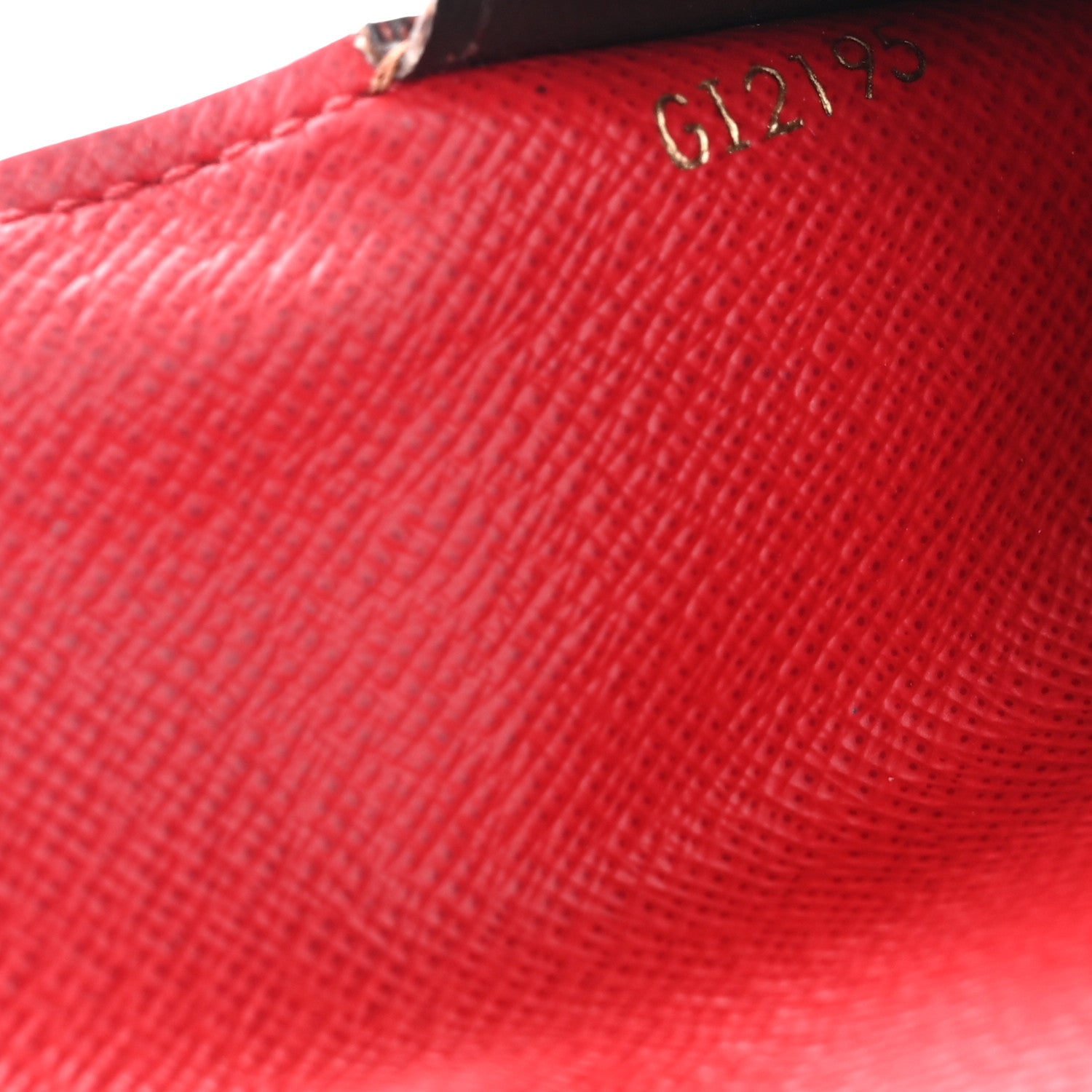 Louis Vuitton Damier Ebene Josephine Wallet Red 7 of 9