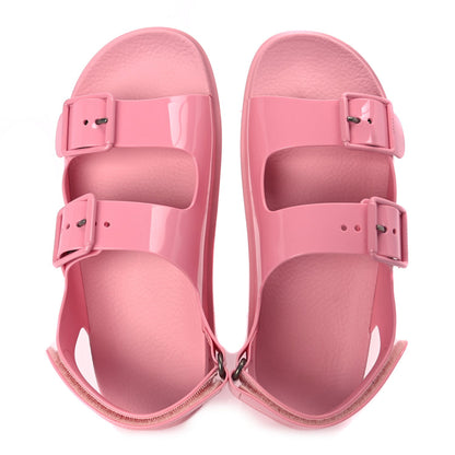 Gucci GUCCI Rubber Mini Double G Womens Isla Dad Sandals 40 Wild Rose 5 of 9