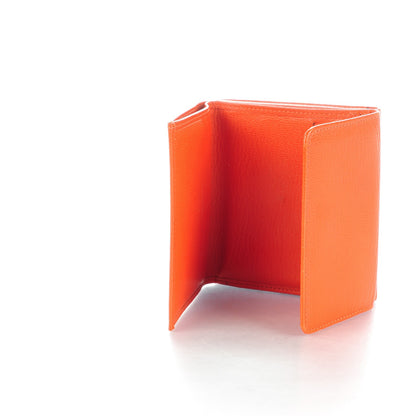 Chanel Goatskin Compact CC Flap Wallet Orange 5 of 9