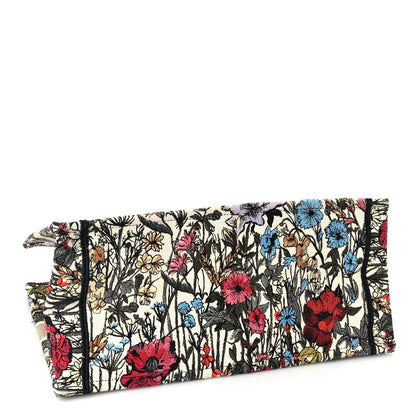 Christian Dior Canvas Embroidered Medium Mille Fleurs Book Tote Multicolor 3 of 8