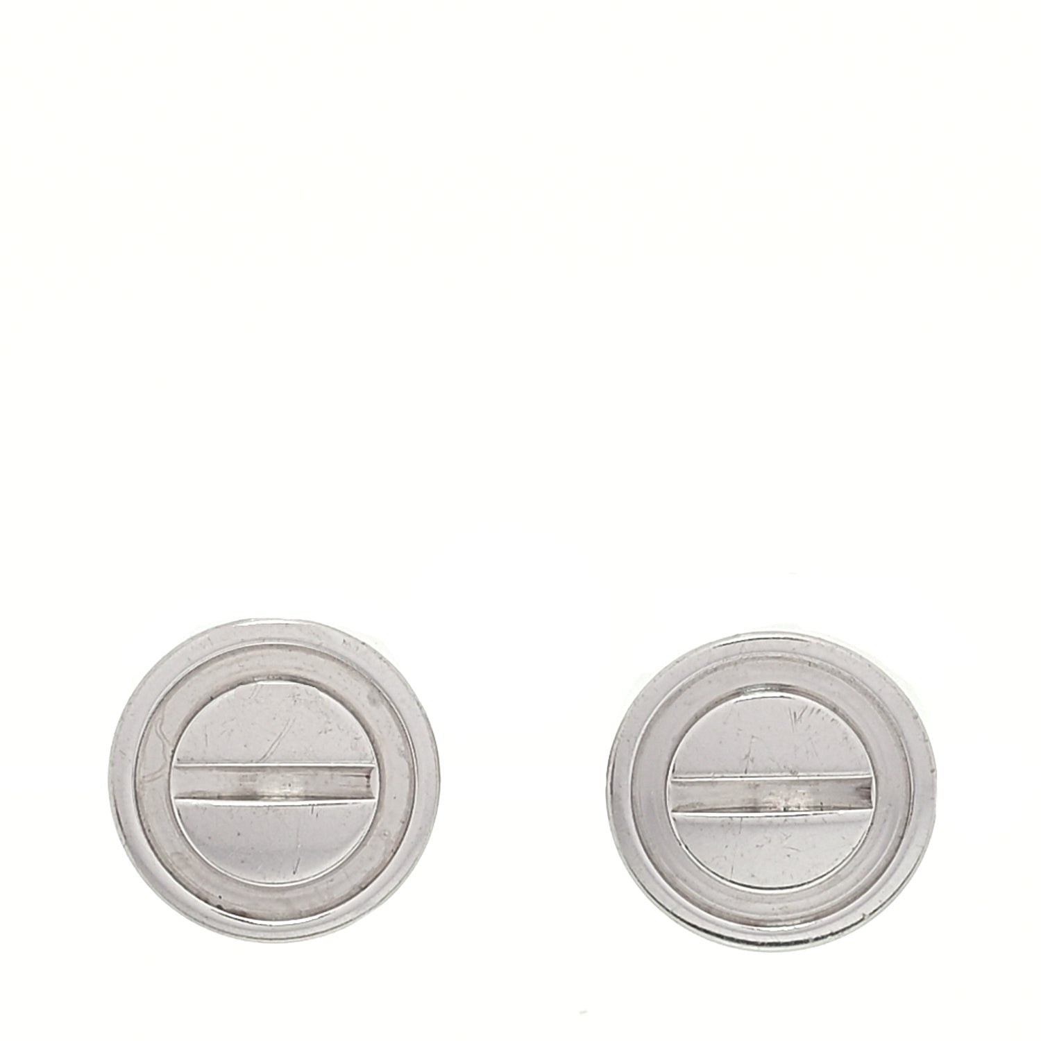 Cartier 18K White Gold LOVE Earrings 1 of 5