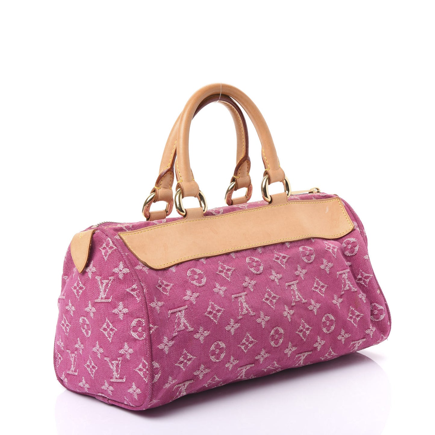 Monogram Denim Neo Speedy Fuchsia