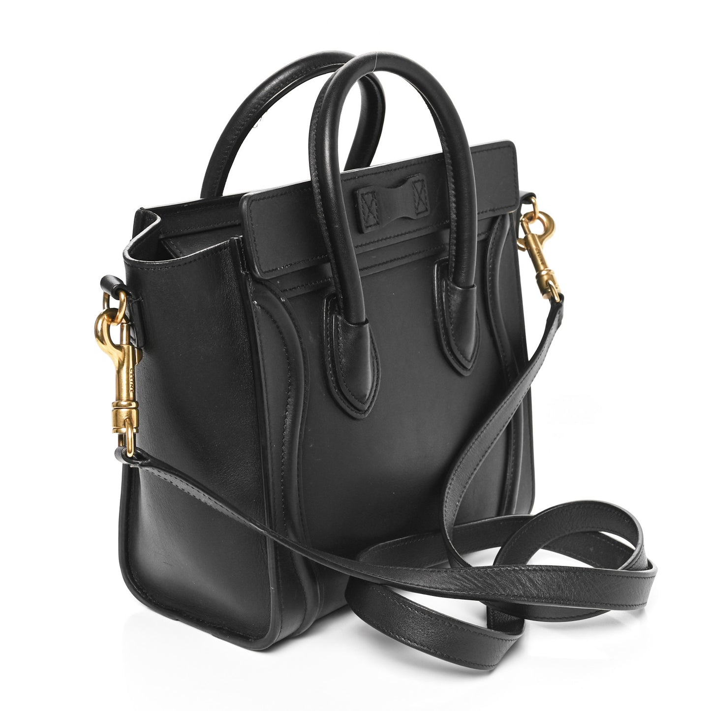 Smooth Calfskin Nano Luggage Black