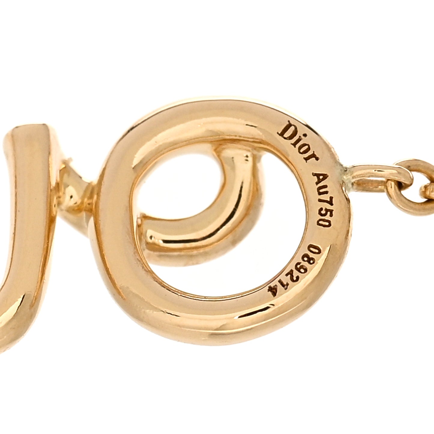 18K Yellow Gold Diamond Oui Bracelet