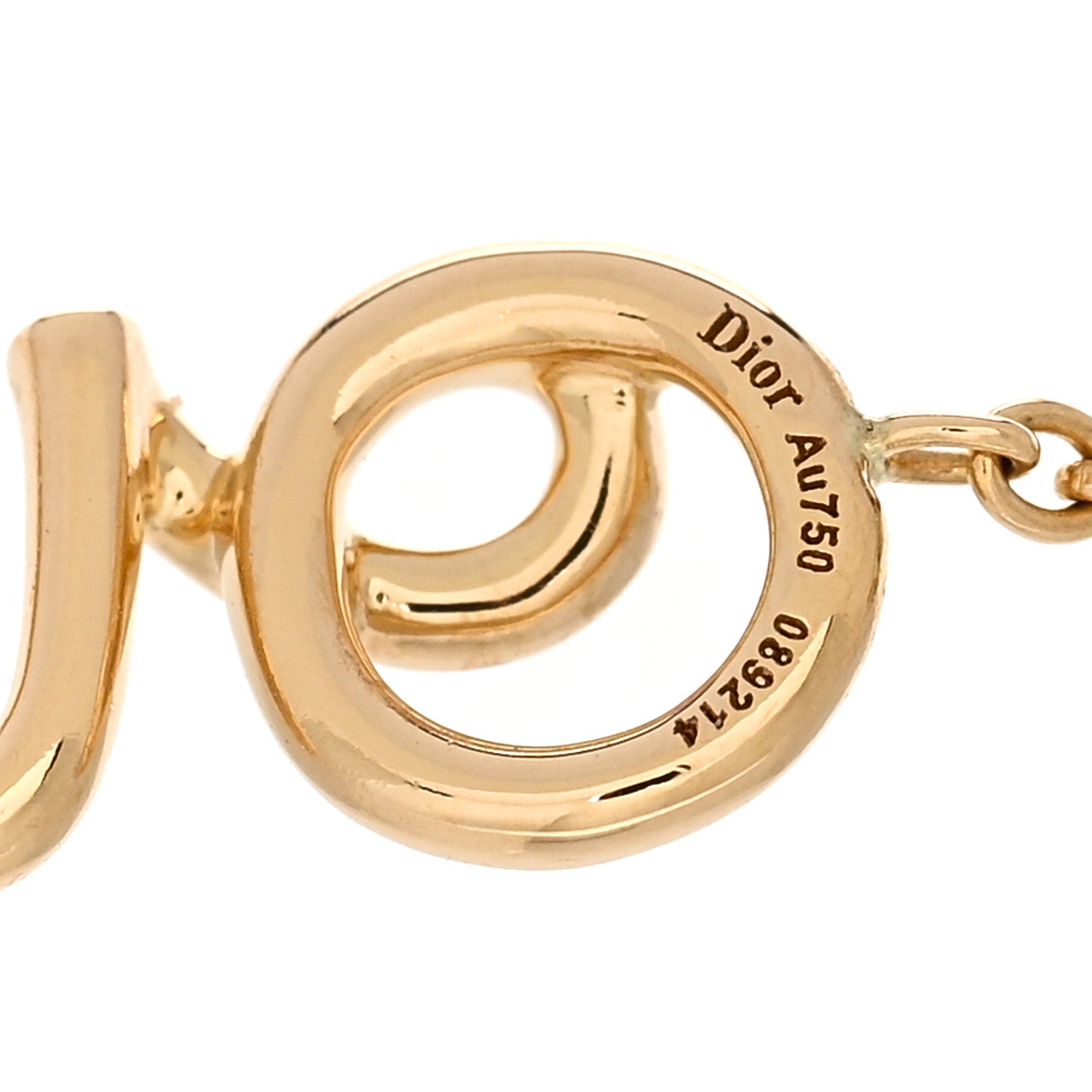 Christian Dior 18K Yellow Gold Diamond Oui Bracelet 3 of 3