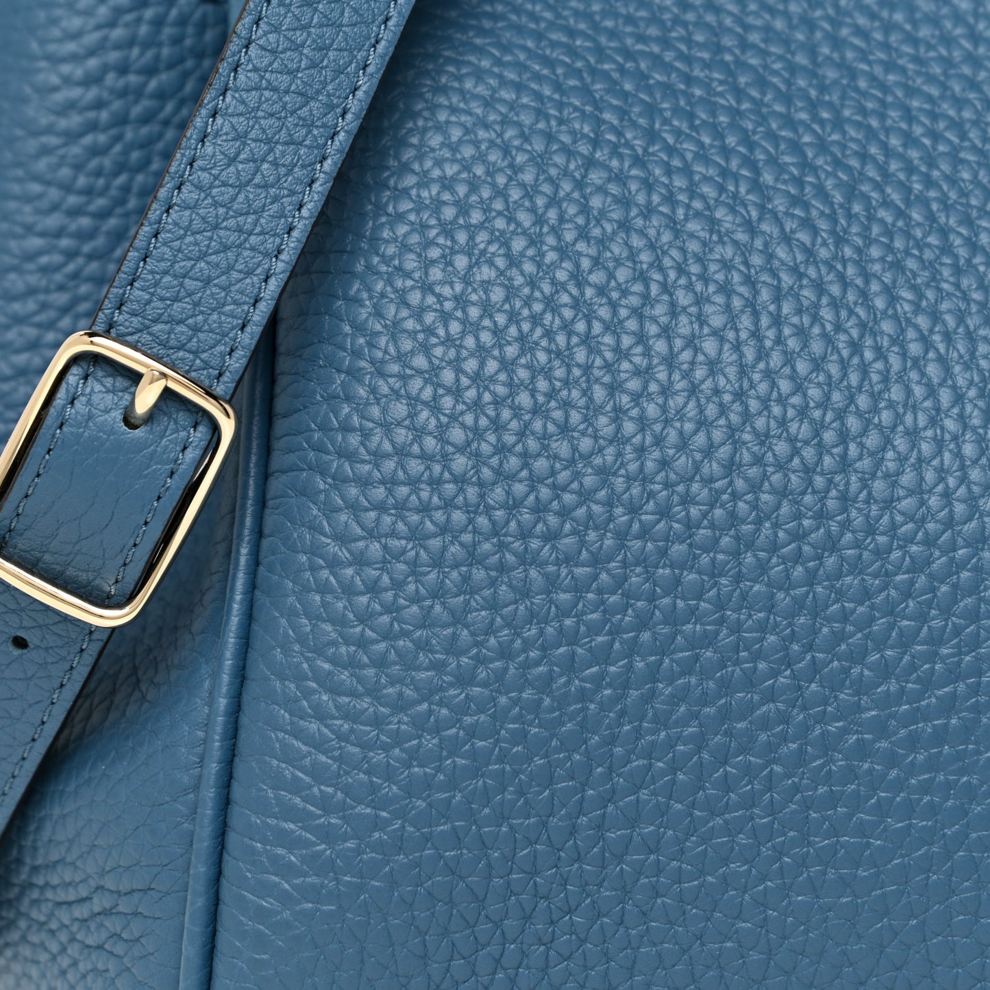 Heavy Grain Belted Bayswater Tote Blue