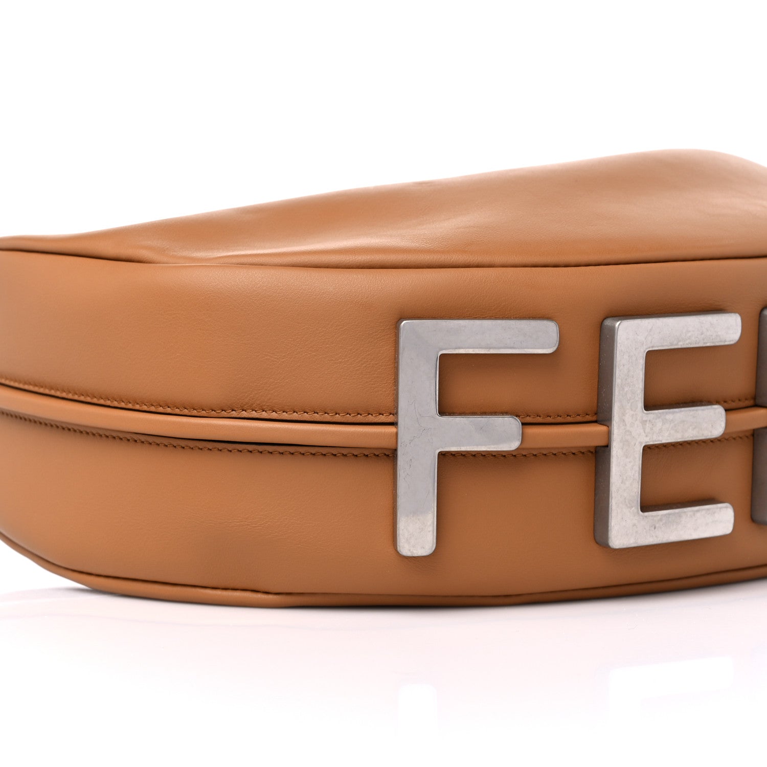 Fendi Vitello Grace Matte Medium Fendigraphy Hobo Bag Caramello 7 of 9