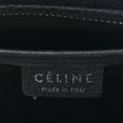Celine Drummed Calfskin Nano Luggage Black 5 of 8