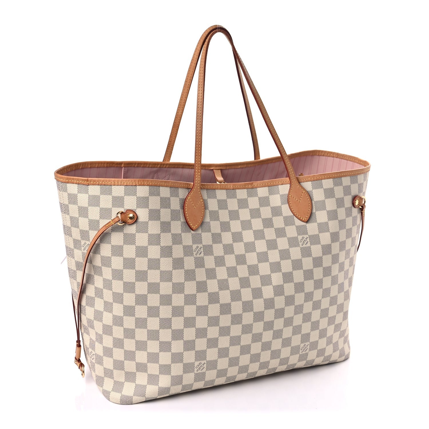 Louis Vuitton Damier Azur Neo Neverfull Rose Ballerine 3 of 8