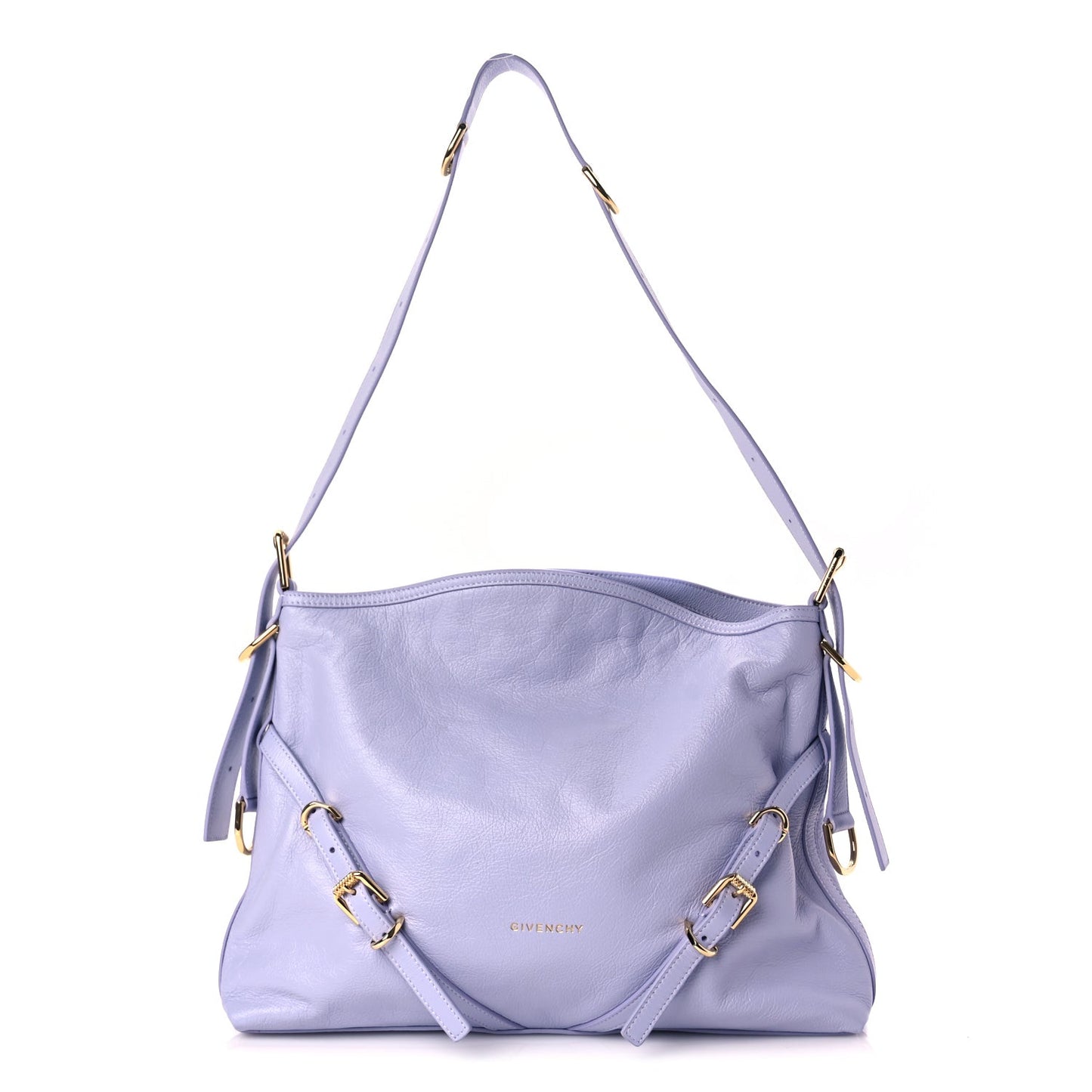 Shiny Calfskin Medium Voyou Bag Lavender