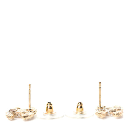 Chanel Pearl CC Earrings Light Gold 3 of 4