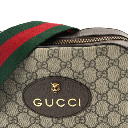 Gucci GG Supreme Monogram Web Neo Vintage Shoulder Bag New Acero Crop 6 of 8