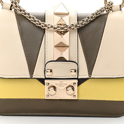 Valentino Garavani Vitello Colorblock Mini Glam Lock Rockstud Flap Multicolor 7 of 15