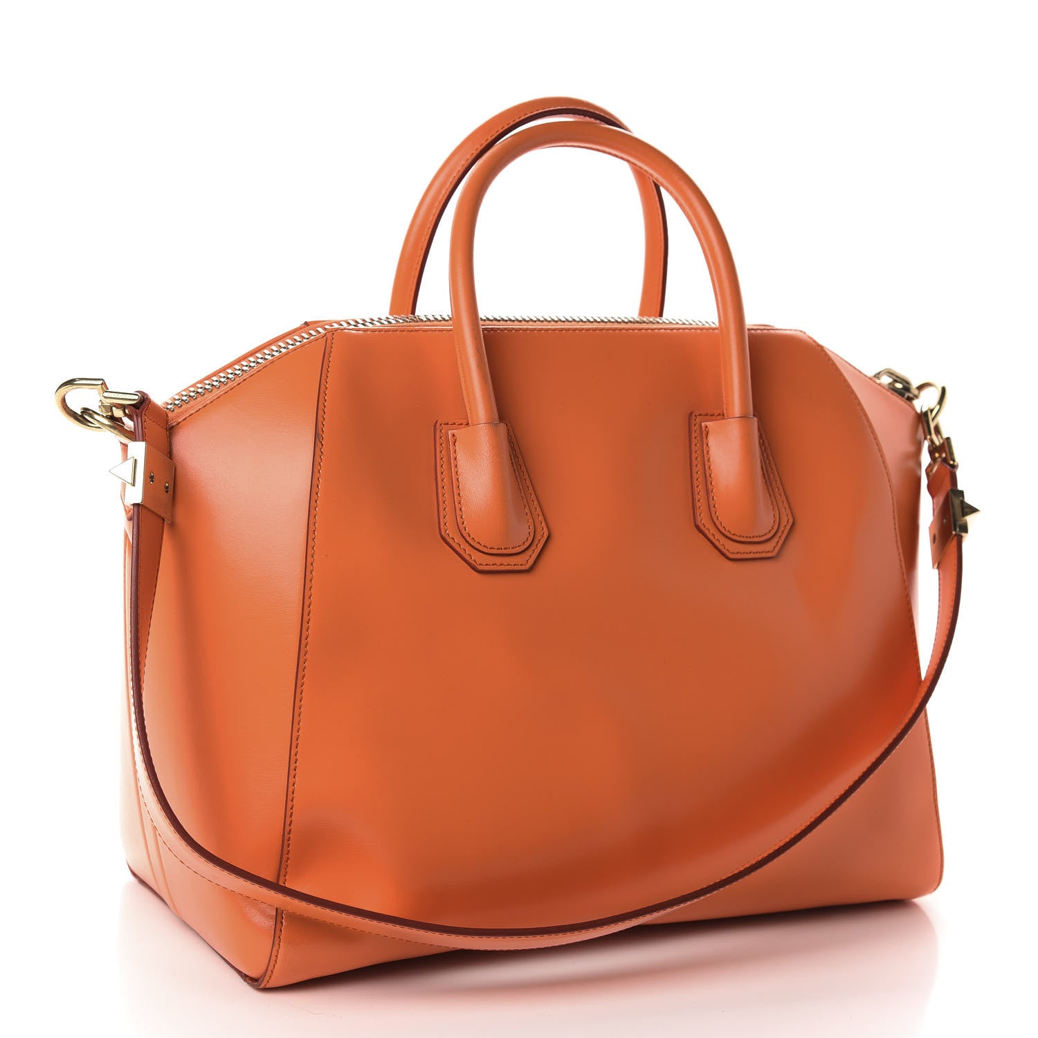 Givenchy Shiny Lord Calfskin Medium Antigona Orange 3 of 10