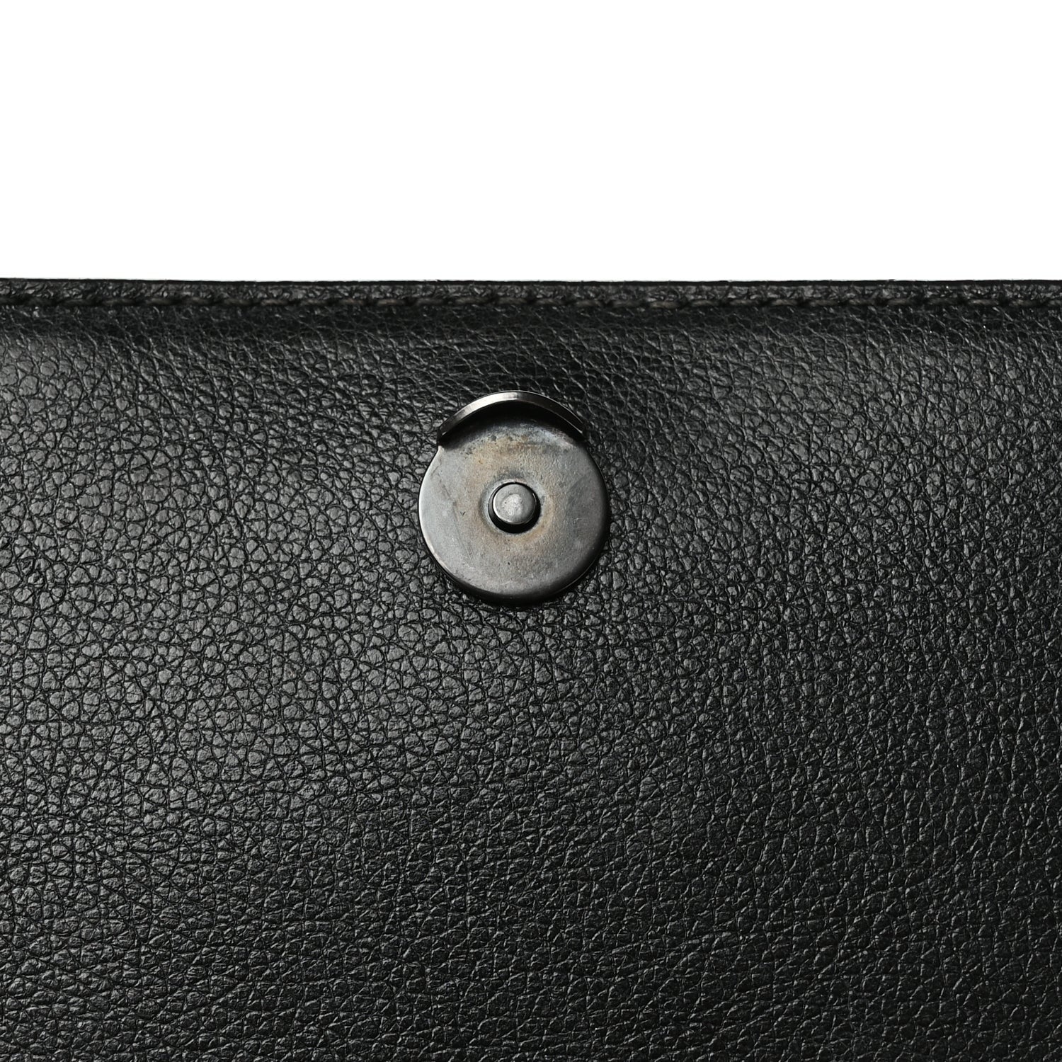 Prada Glace Calfskin Studded Crossbody Black White 9 of 9
