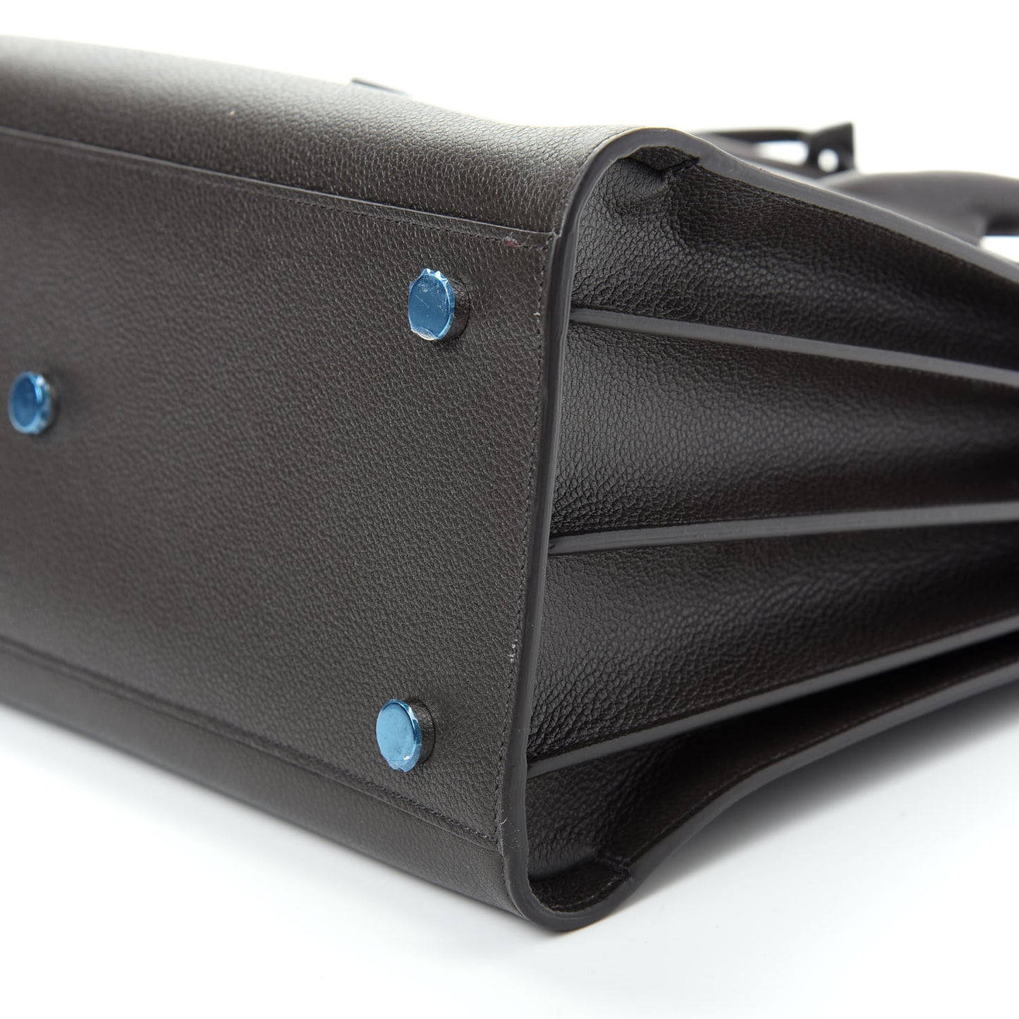 Grained Calfskin Small Sac De Jour Coal