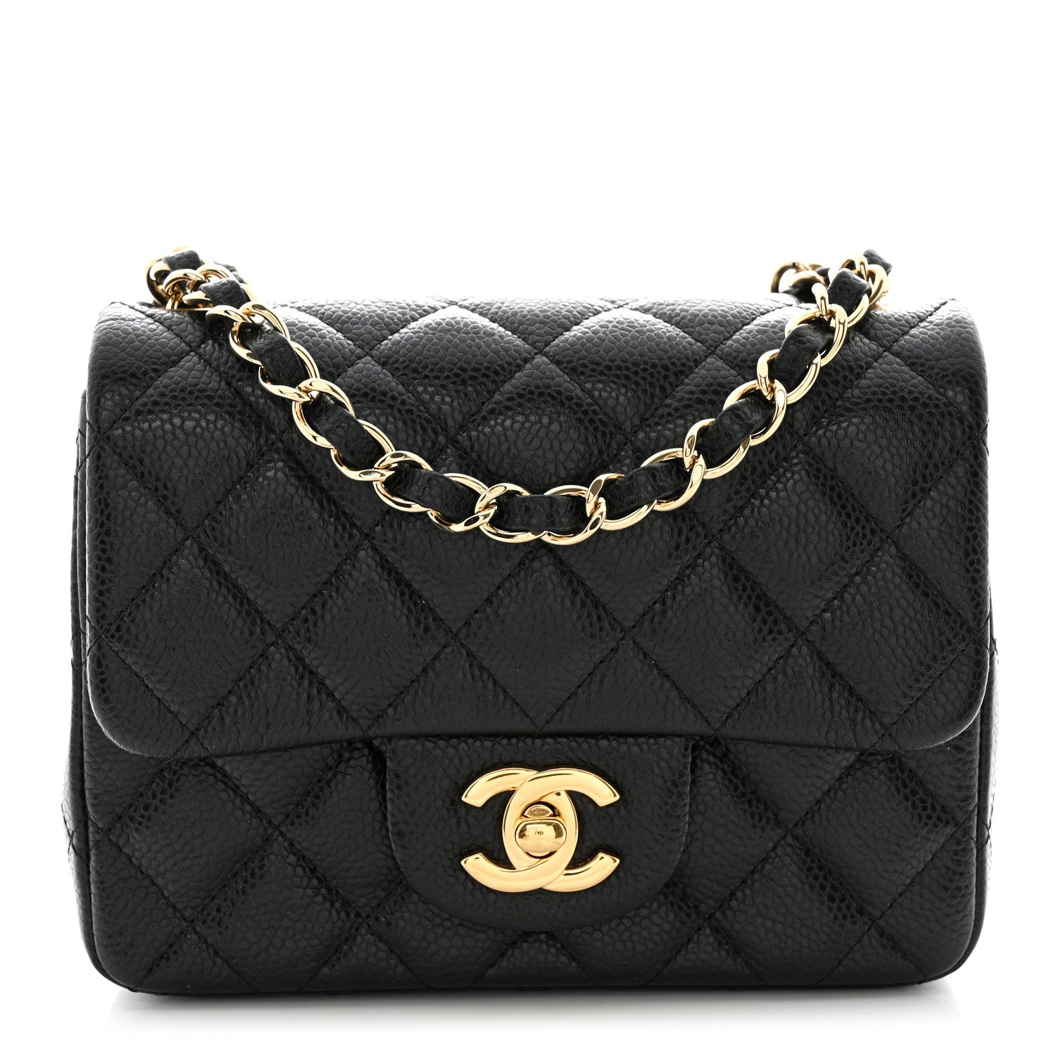 Chanel Caviar Quilted Mini Square Flap Black 1 of 12