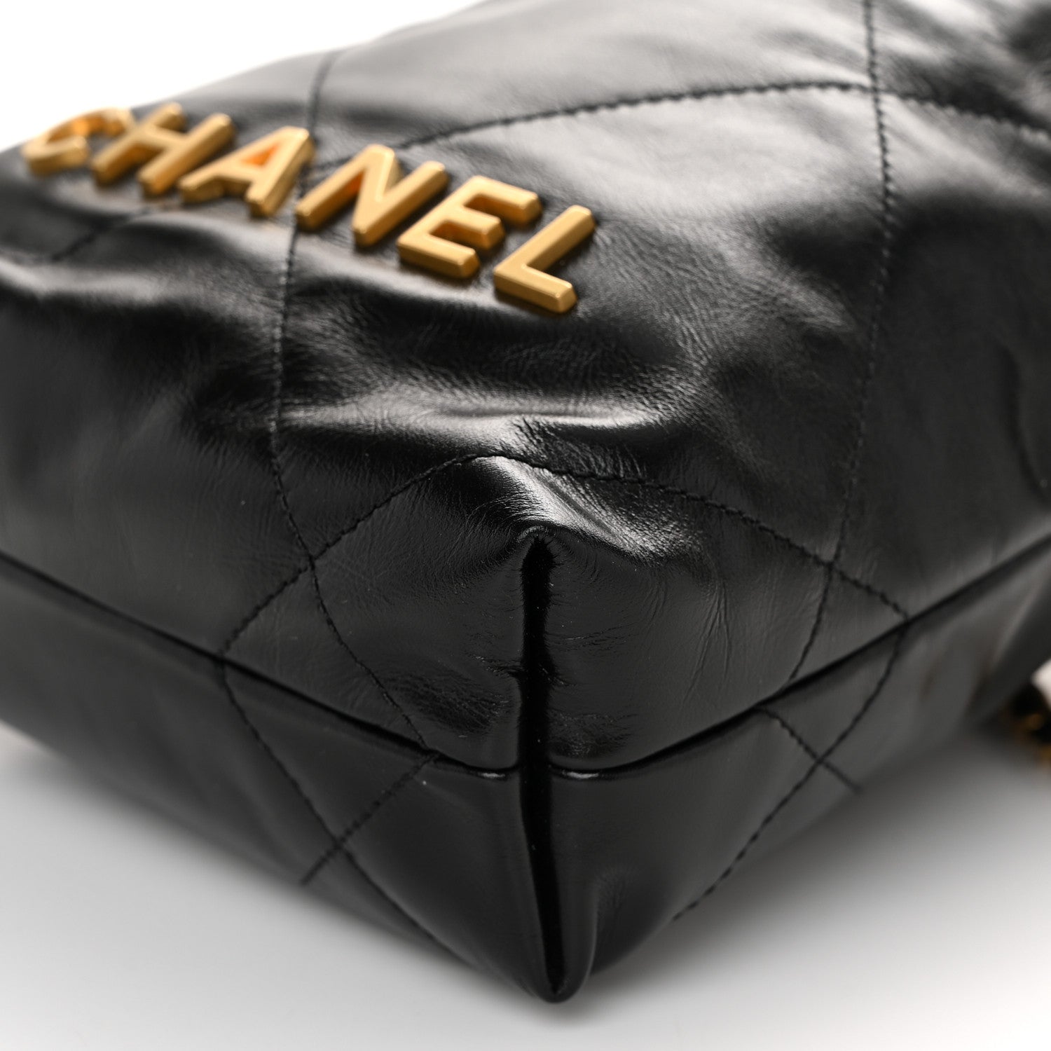 Chanel Shiny Calfskin Quilted Mini Chanel 22 Black 10 of 10