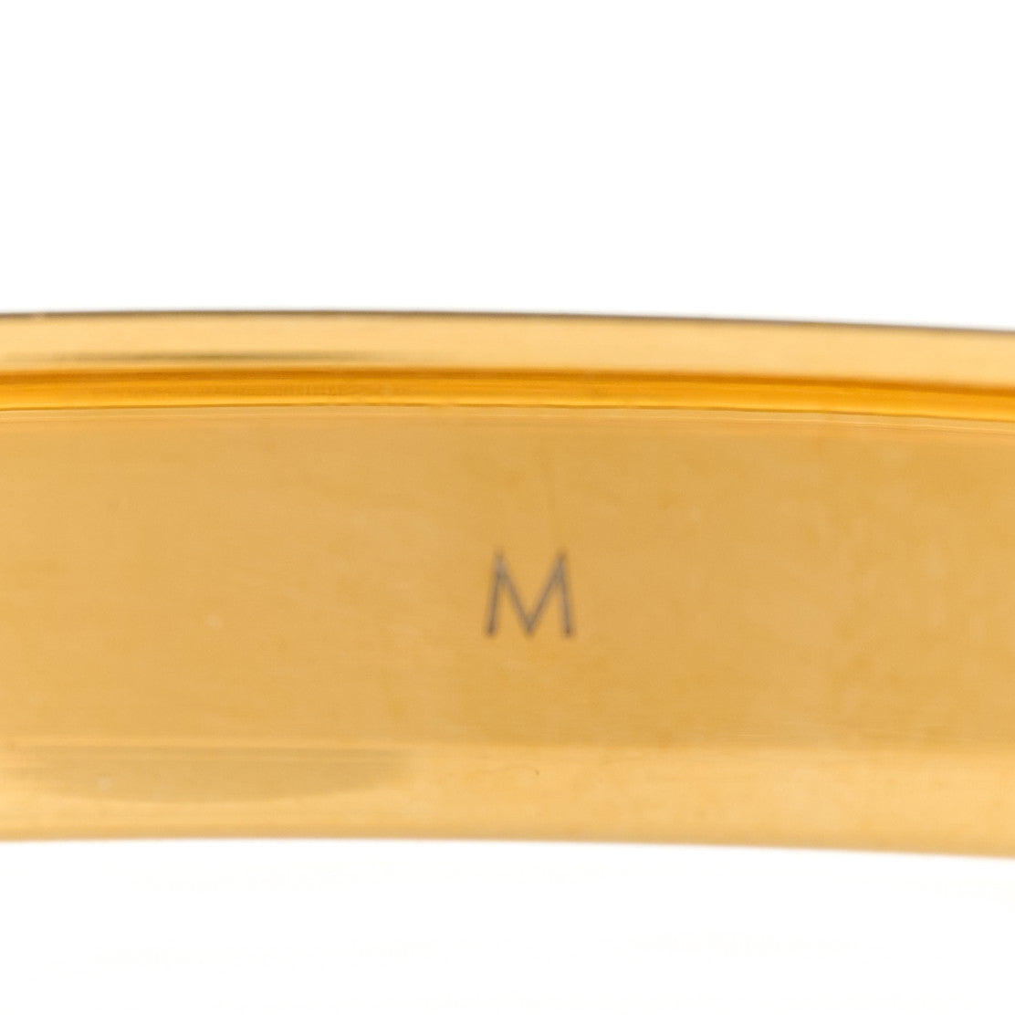 Louis Vuitton Brass Monogram Nanogram Cuff M Gold 4 of 4