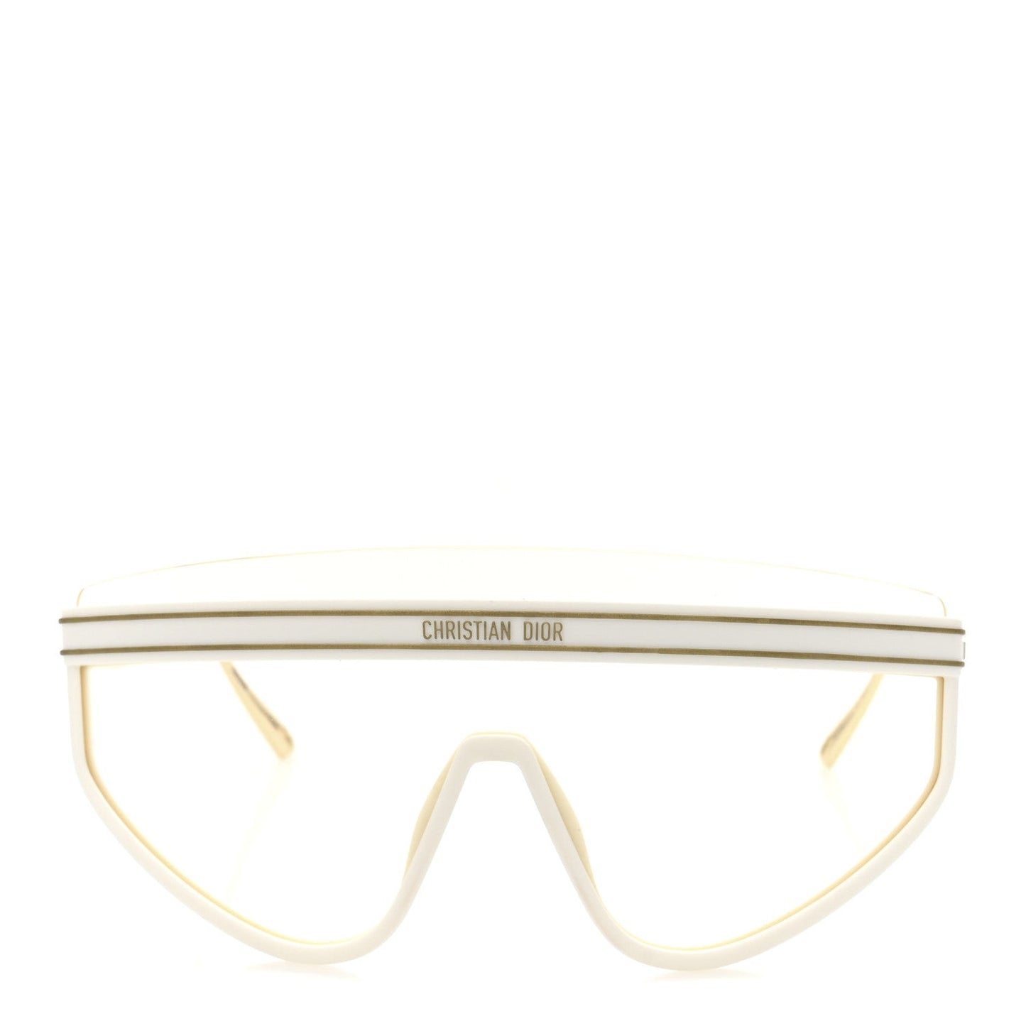 Acetate Mask DiorClub M2U Sunglasses Translucent Ivory