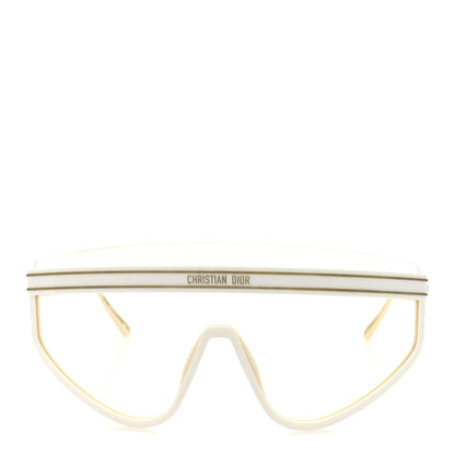 Christian Dior Acetate Mask DiorClub M2U Sunglasses Translucent Ivory 2 of 7