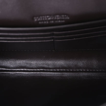 Bottega Veneta Nappa Intrecciato Long Andiamo Top Handle Clutch Dark Barolo 4 of 8
