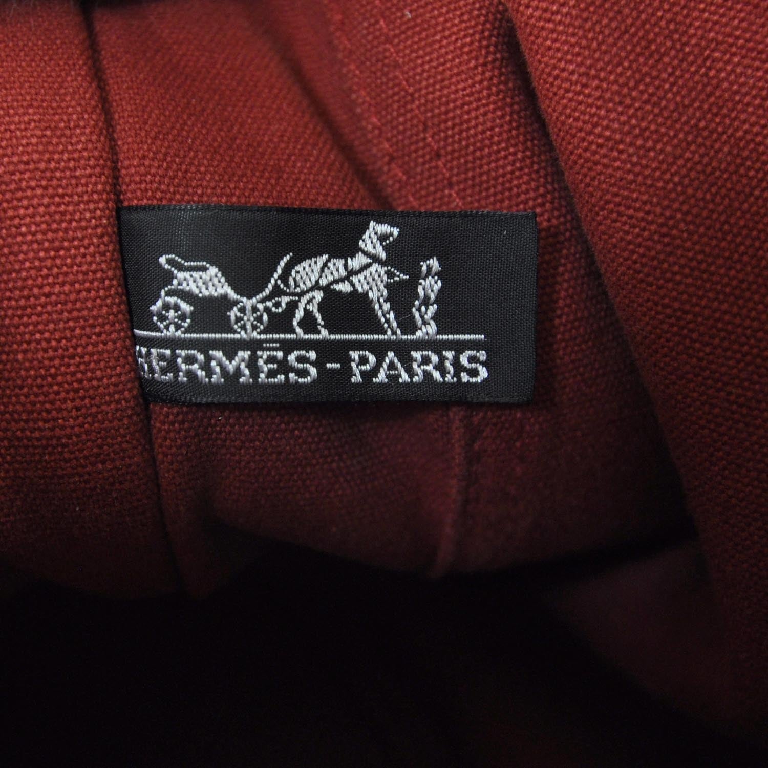 Hermes Canvas Fourre Tout MM Red 8 of 9