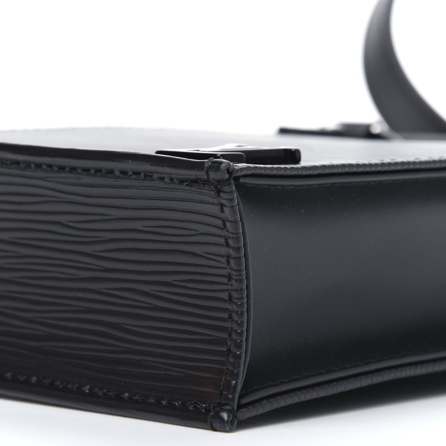 Louis Vuitton Epi Petit Sac Plat Black 8 of 10