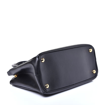 Prada Saffiano Small Galleria Double Zip Tote Black 4 of 9