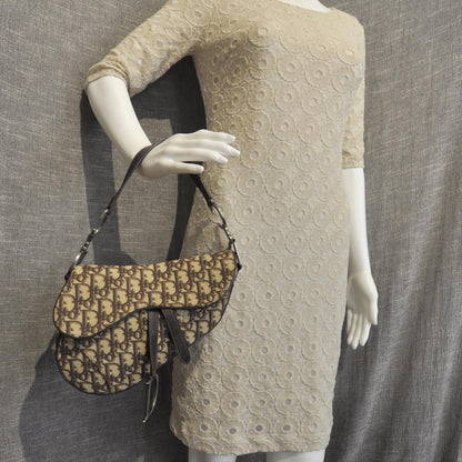 Christian Dior Monogram Saddle Bag Brown 2 of 9