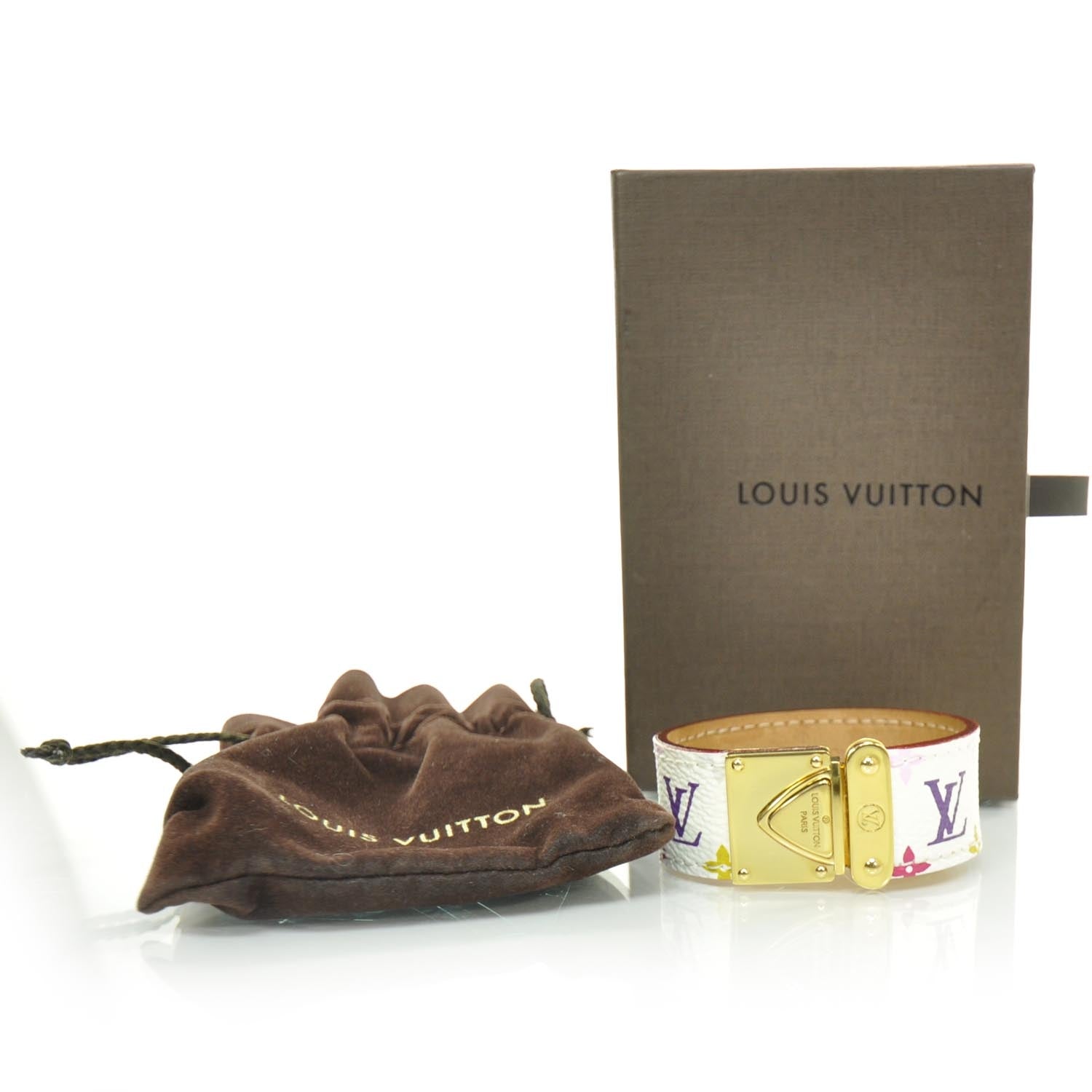 Louis Vuitton Monogram Multicolor Koala Bracelet M White 3 of 6