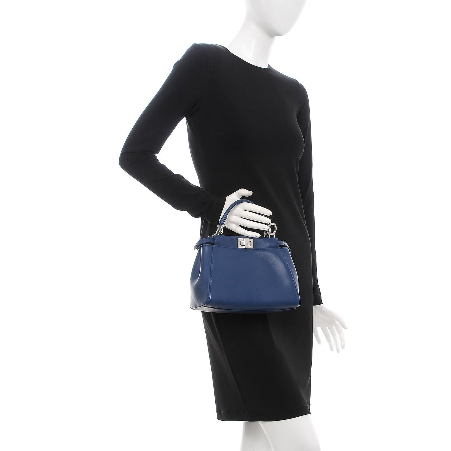 Nappa Mini Peekaboo Iconic Satchel True Blue