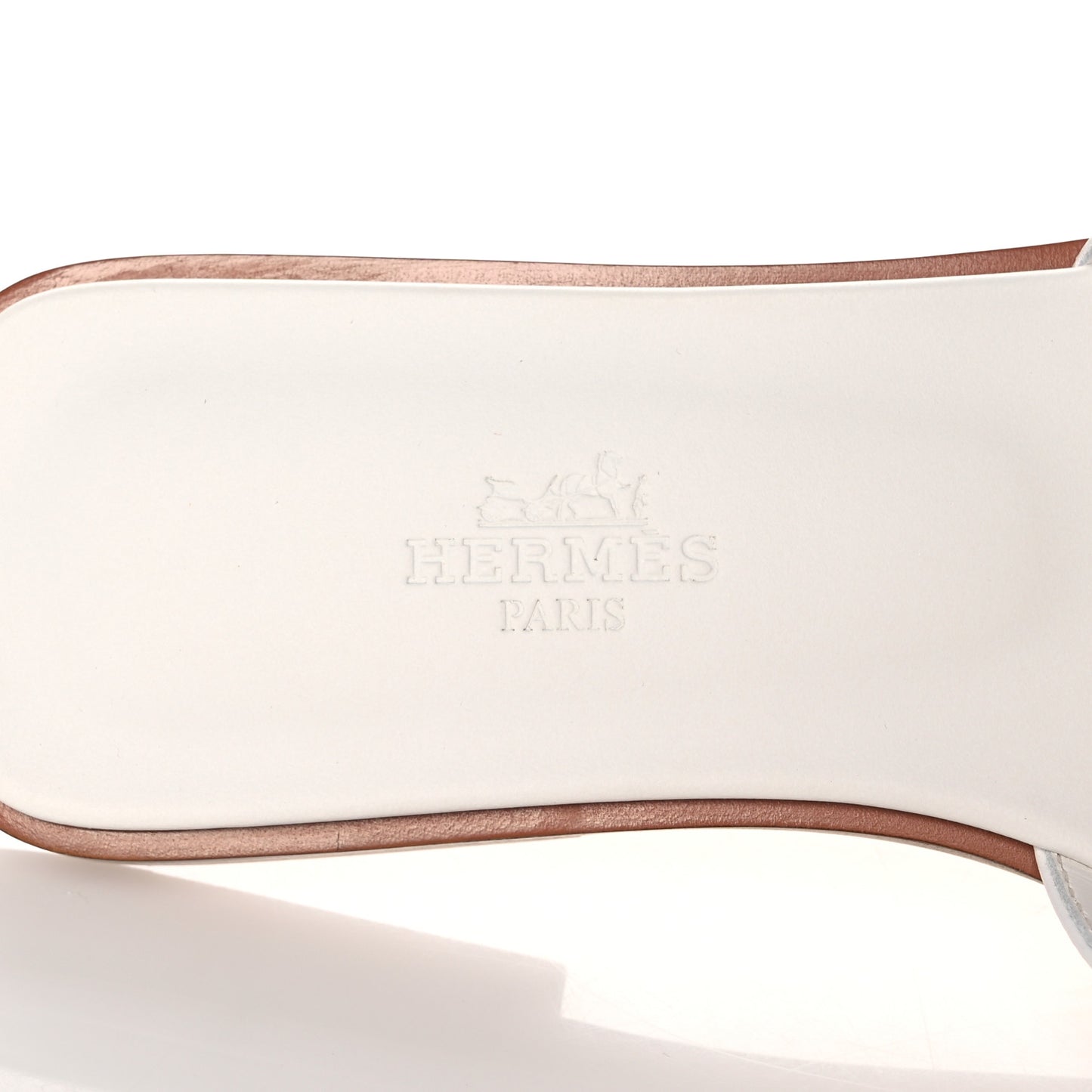 Box Calfskin Oran Sandals 35.5 White