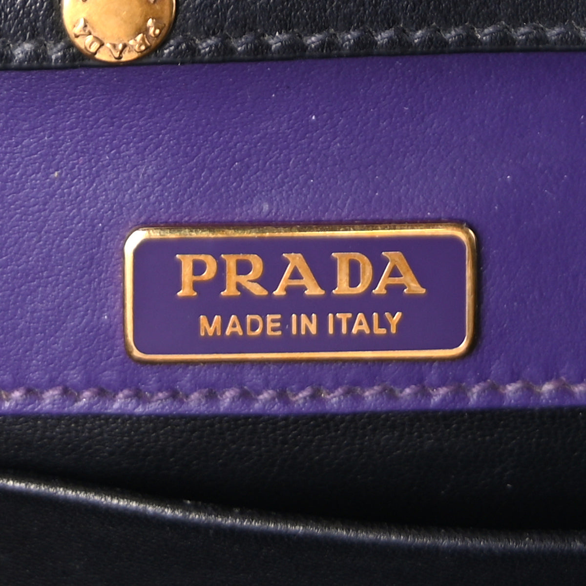Prada City Calf Saffiano Astrology Cahier Bag Viola Black 5 of 8